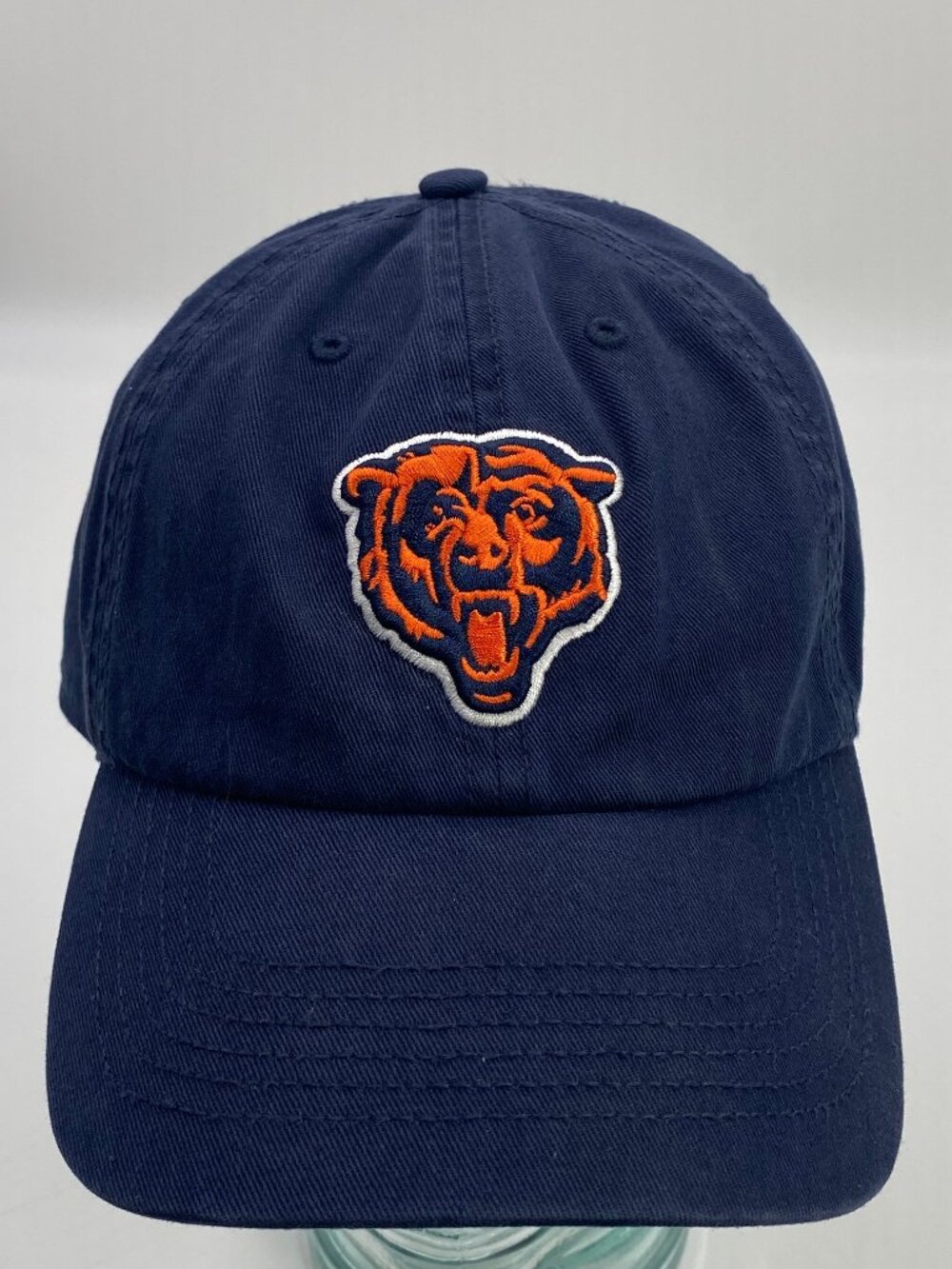 47 Brand Chicago Bears Hat NFL Perfect Fit Fitted Cap Size XXL Dark Blue Patch